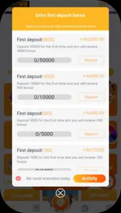 Boomwin Game Frist Deposit bonus
